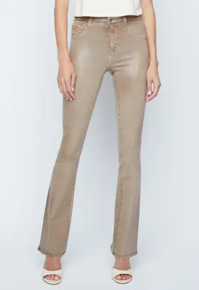 L'Agence Selma H/R Sleek Baby Boot Coated Denim Rye