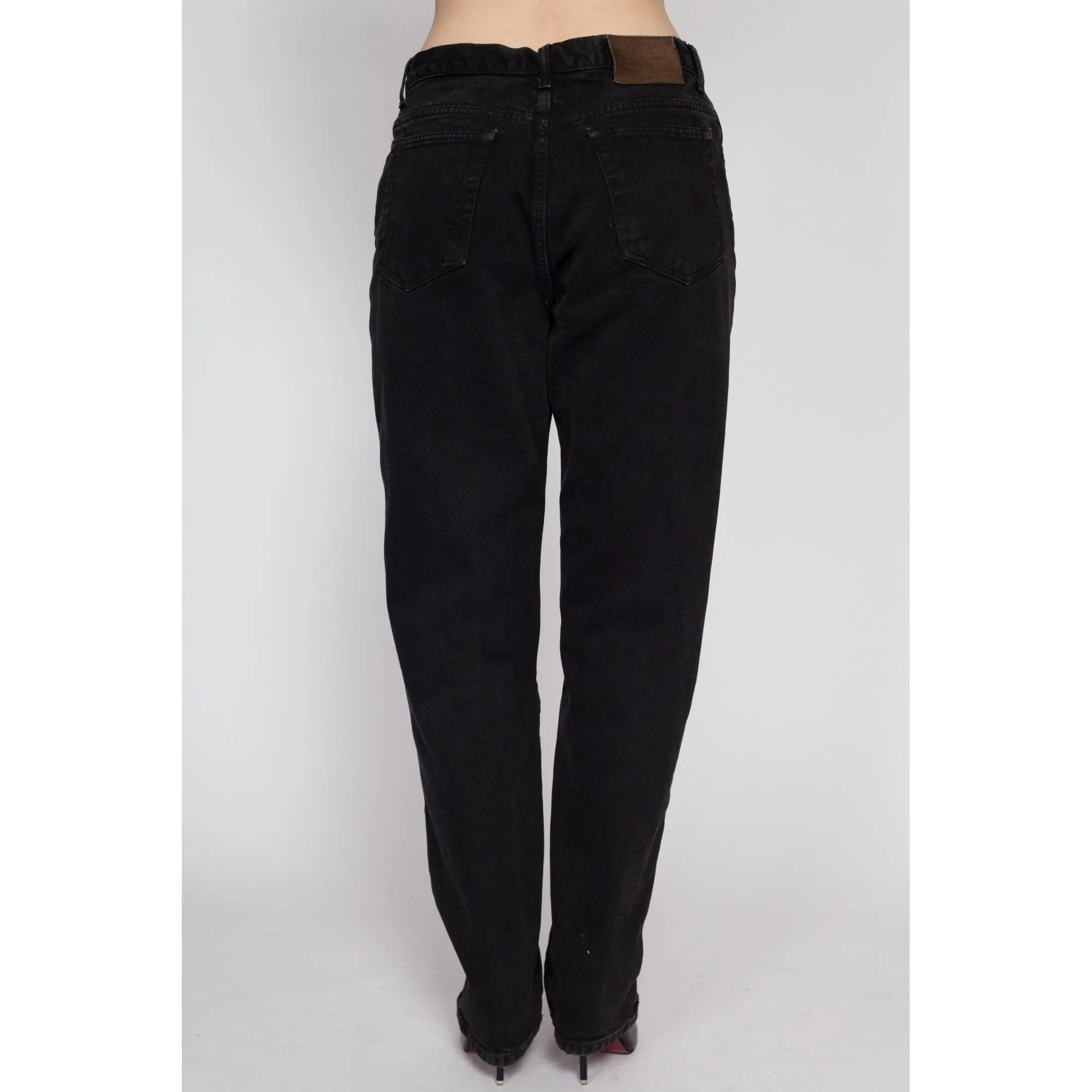 Large 90s Black Calvin Klein High Waisted Jeans 31"