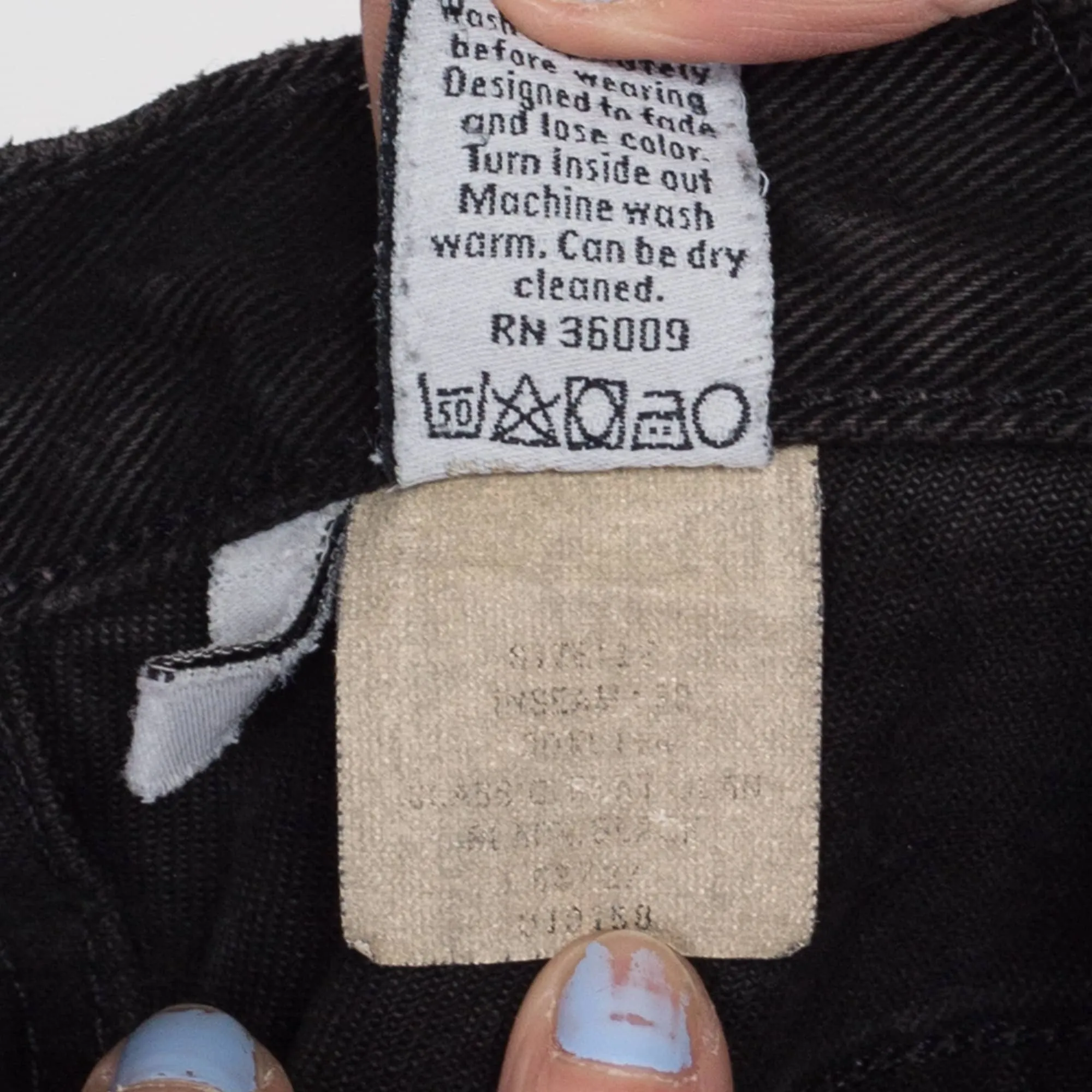 Large 90s Black Calvin Klein High Waisted Jeans 31"
