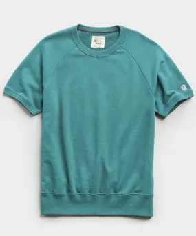 Lightweight Short Sleeve Sweatshirt in Artichoke