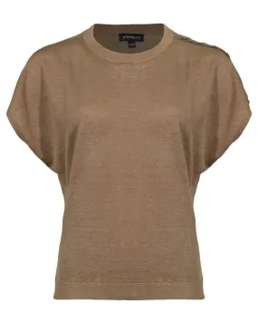 Linen Cap Sleeve Pullover