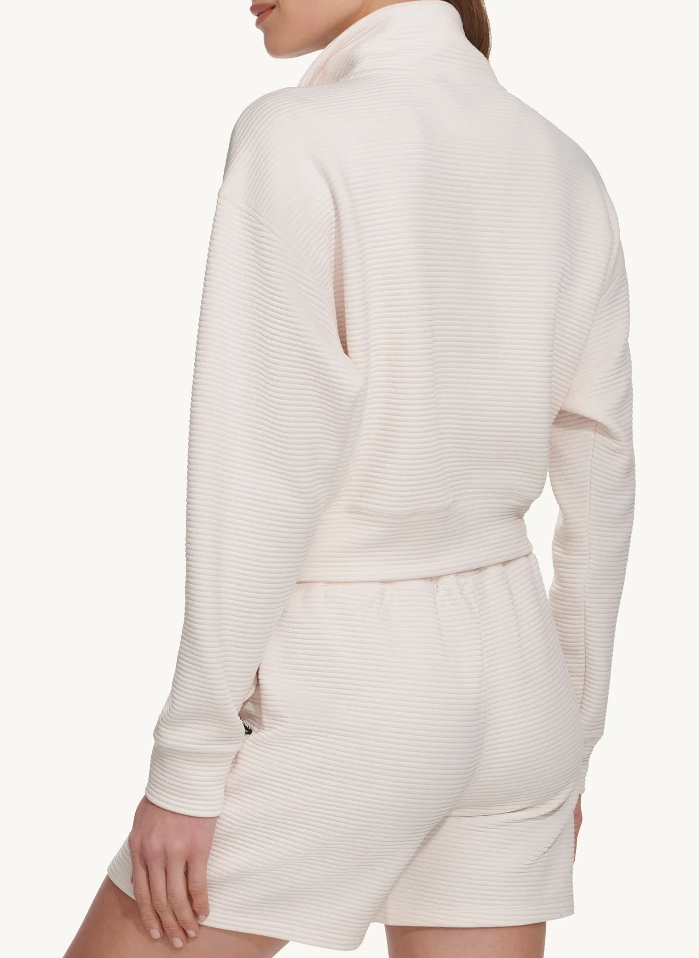 Long Sleeve Funnel Neck Pullover With Logo