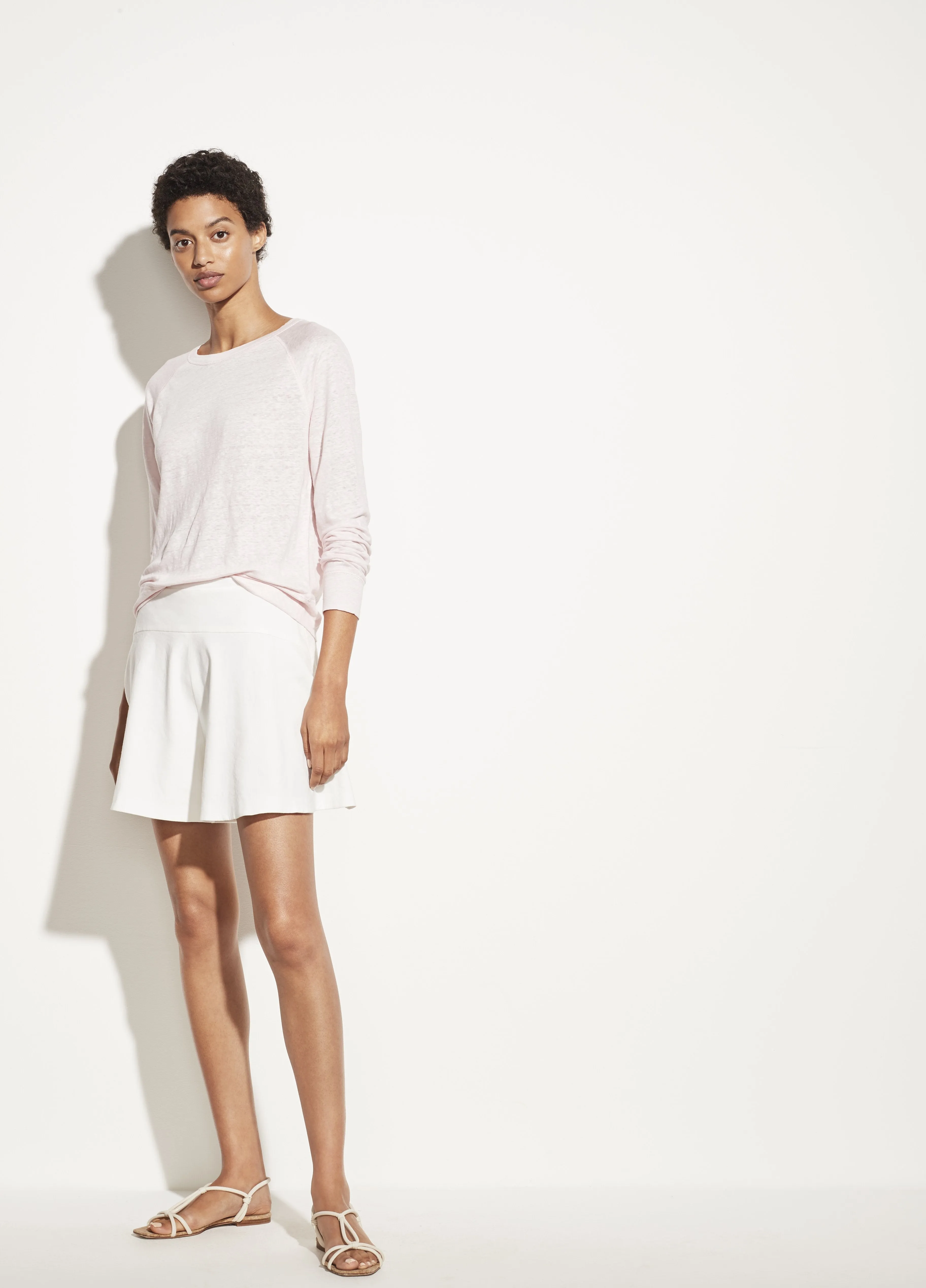Long Sleeve Raglan Pullover in Casa Rosa