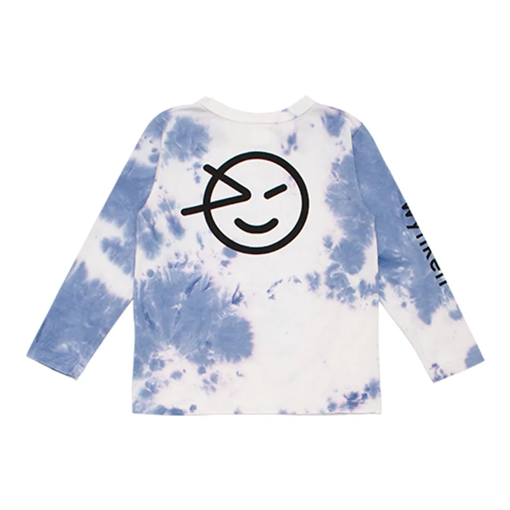 Longsleeve Base Layer Tie Dye Blue