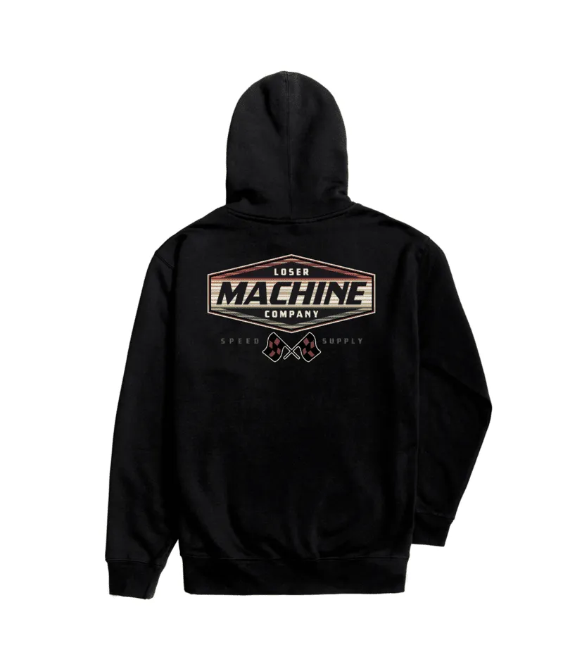 LOSER MACHINE Overdrive Serape Stock Pullover Hoodie Black