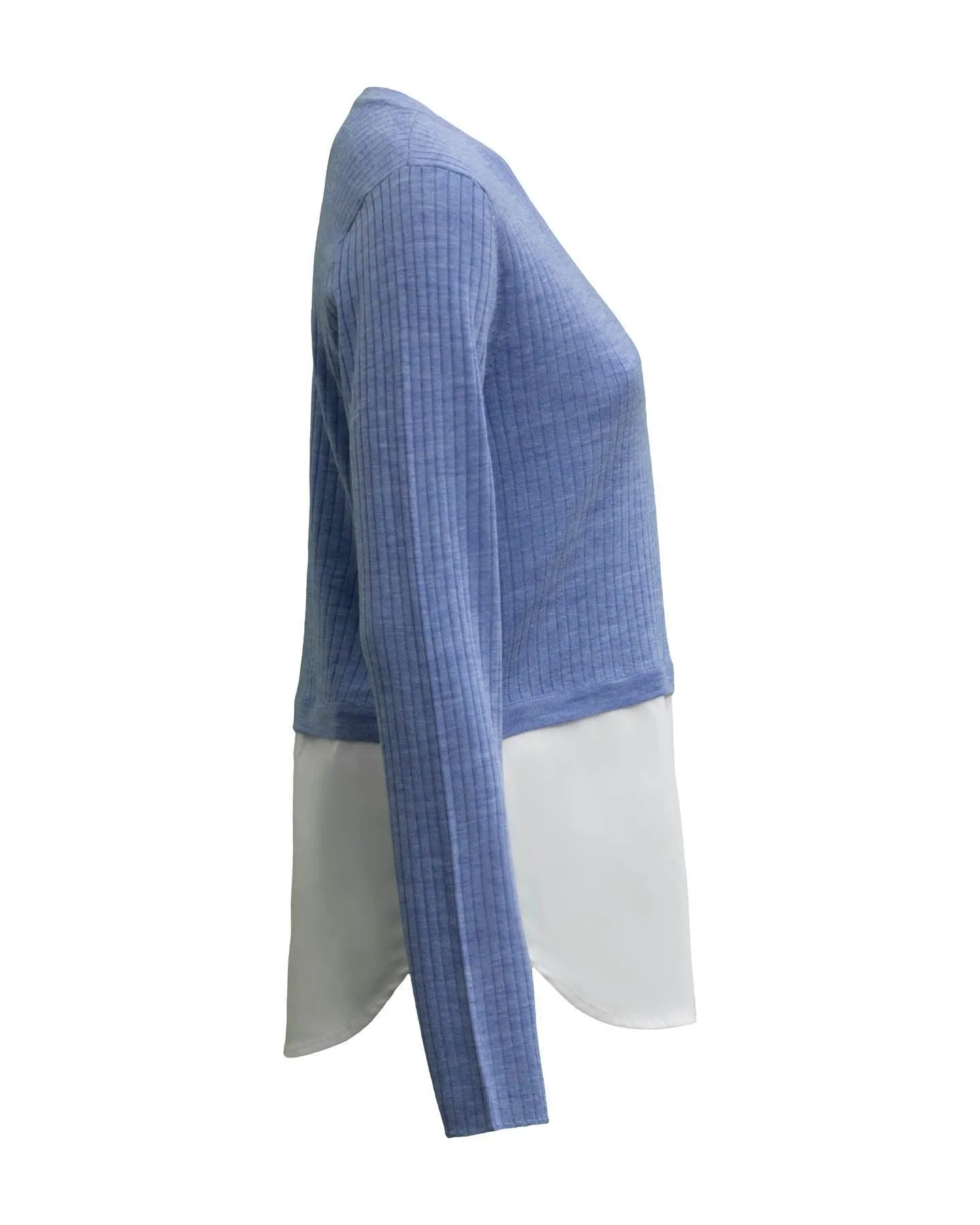 Lydia Mixed Media Pullover
