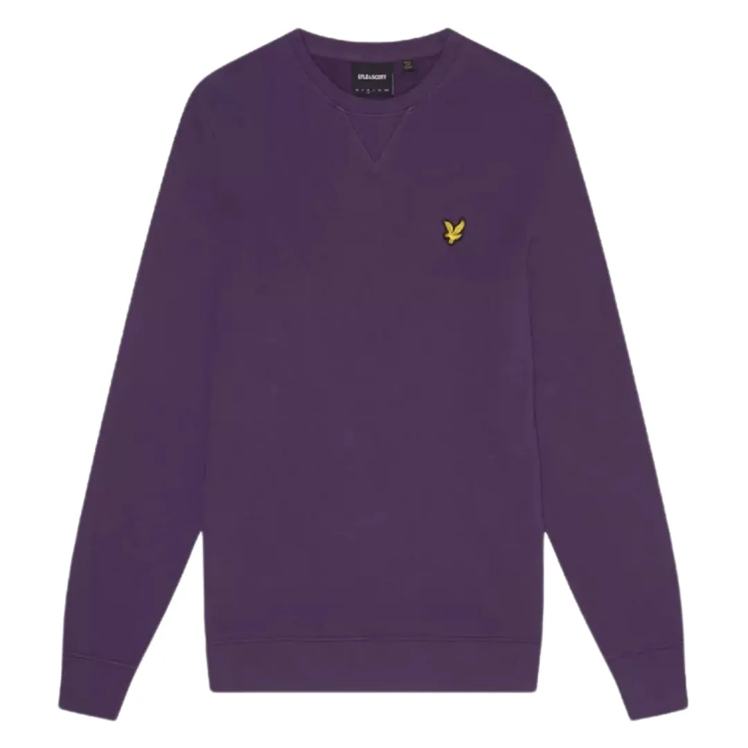 Lyle & Scott Branded Purple Pull-over Sweatshirt