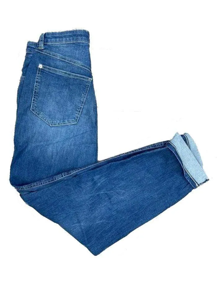 Mac T Dream Slim Fitting Kelly Jeans 3100 0391 Authentic Redone Blue D495