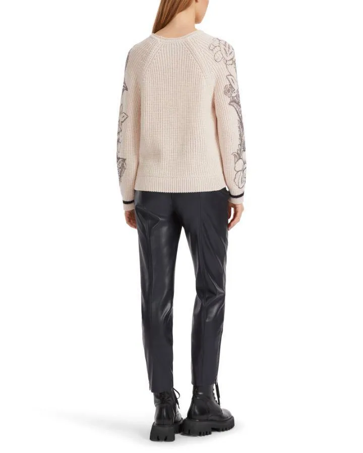 Marc Cain Embroidered Wool Pullover