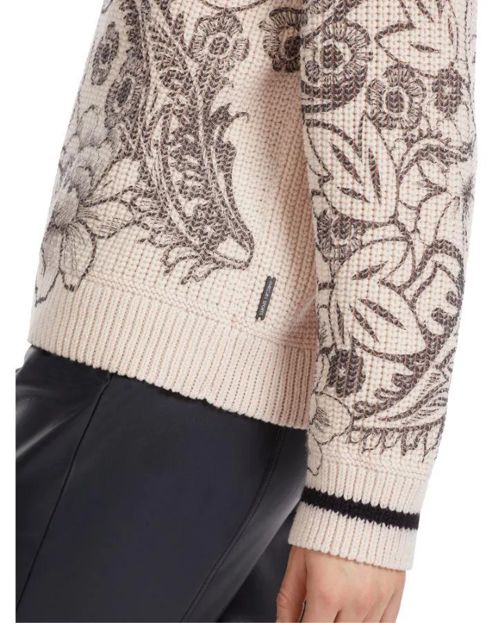 Marc Cain Embroidered Wool Pullover
