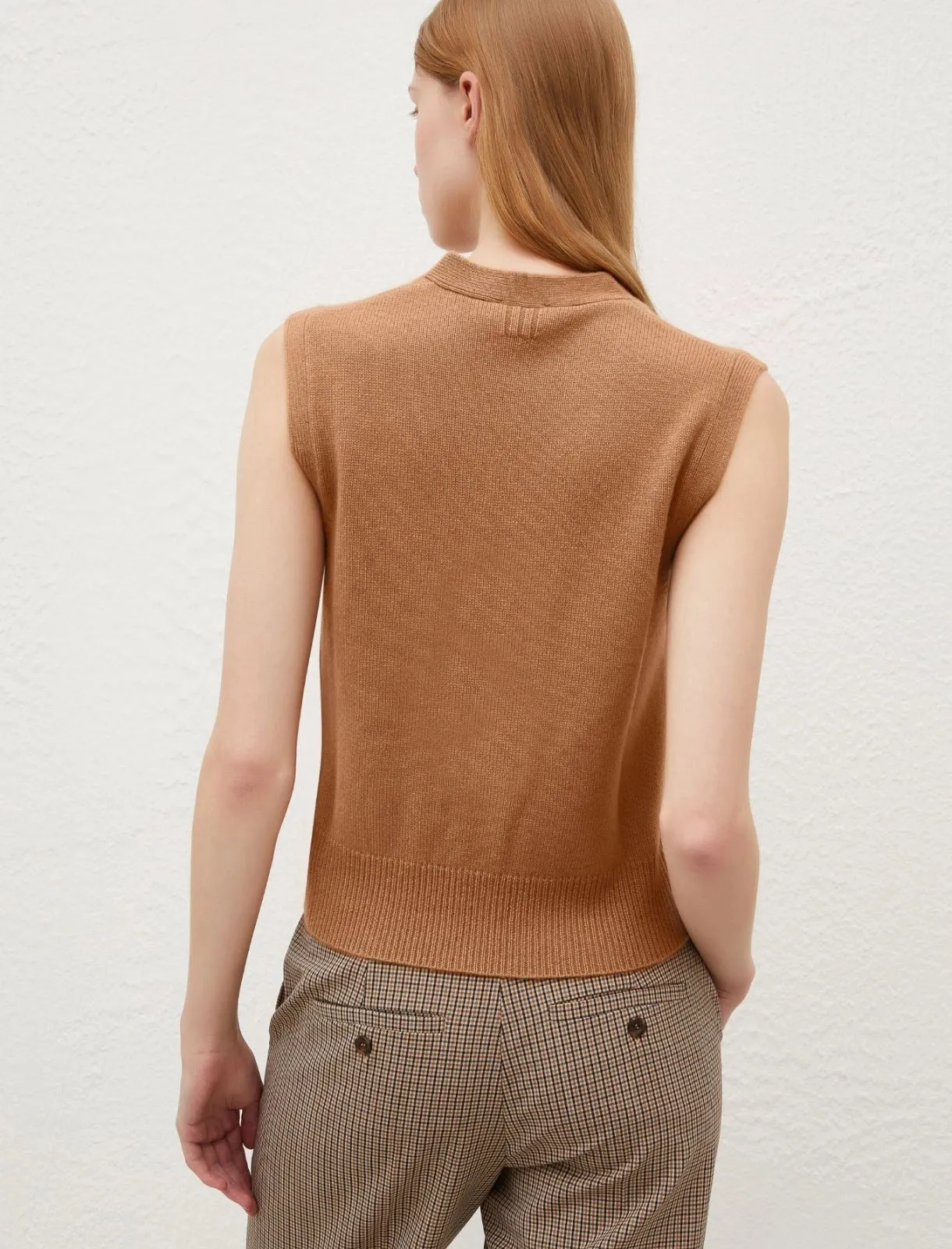 Marella Provola Knitted Sweater in Camel