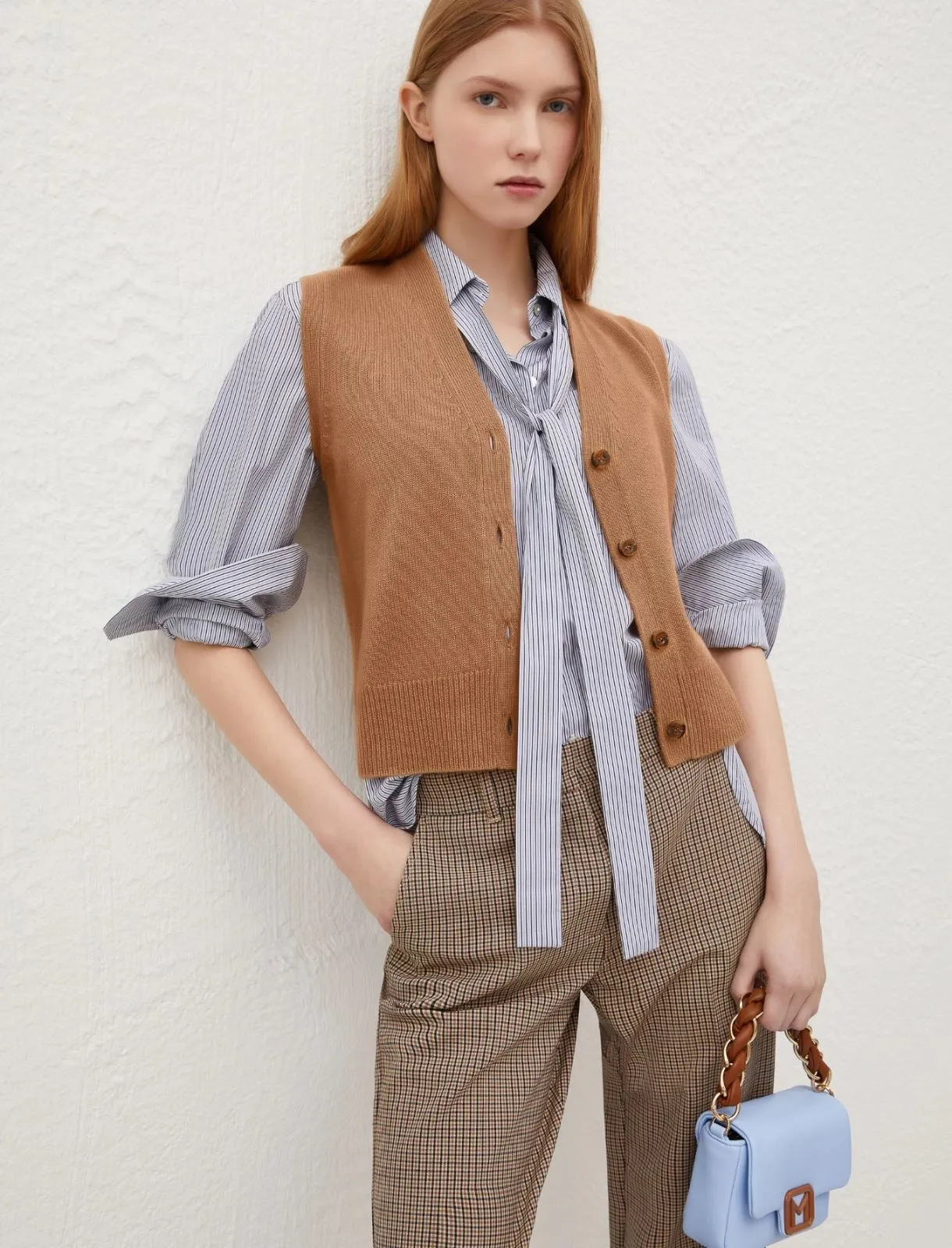 Marella Provola Knitted Sweater in Camel