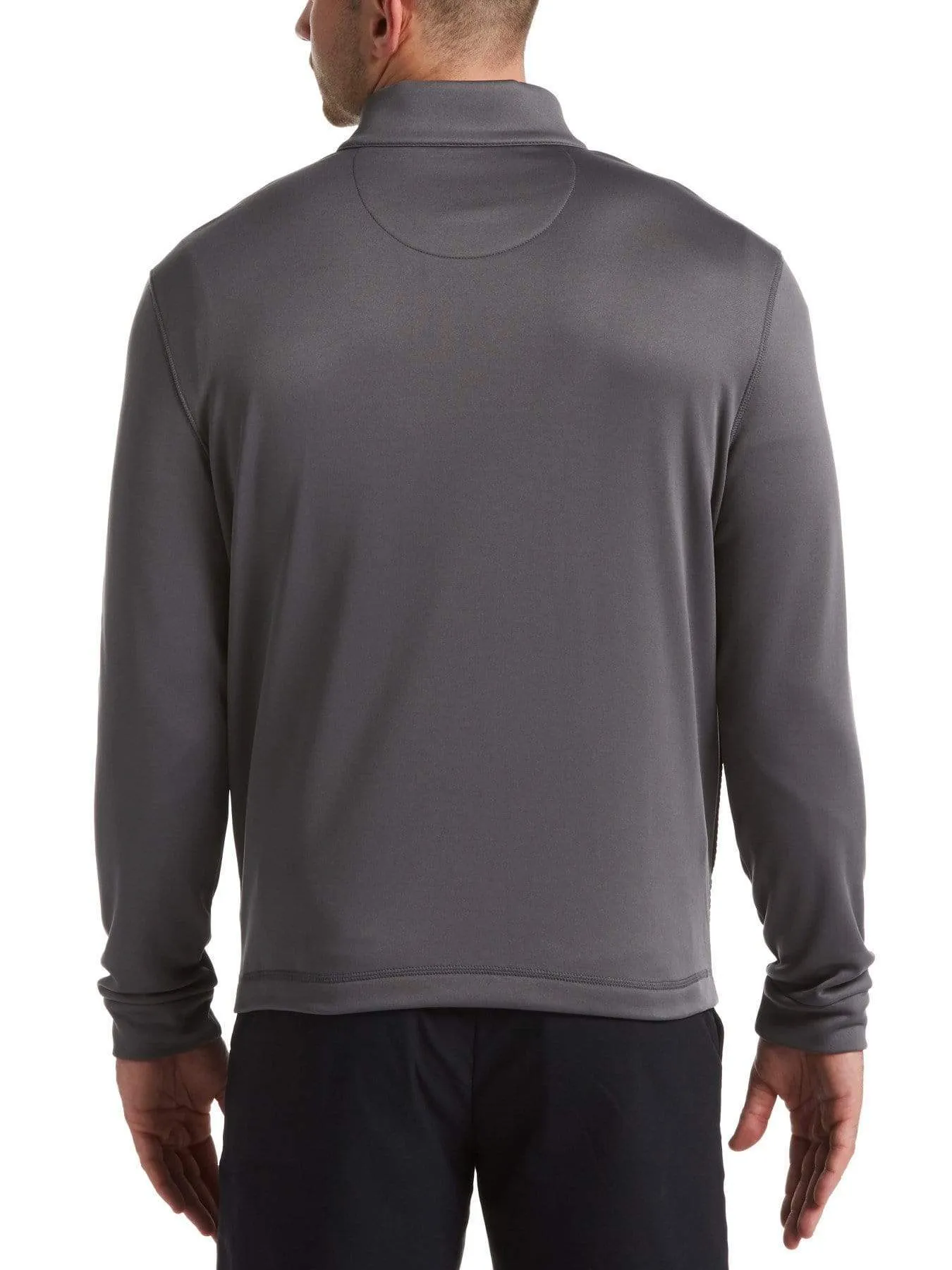 Mens 1/4 Zip Front Ottoman Pullover