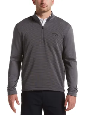 Mens 1/4 Zip Front Ottoman Pullover
