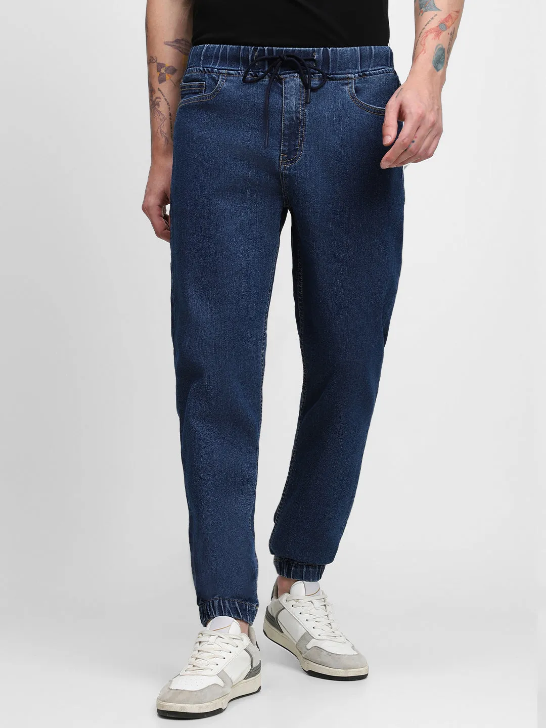 Men's Denim Blue Denim Joggers