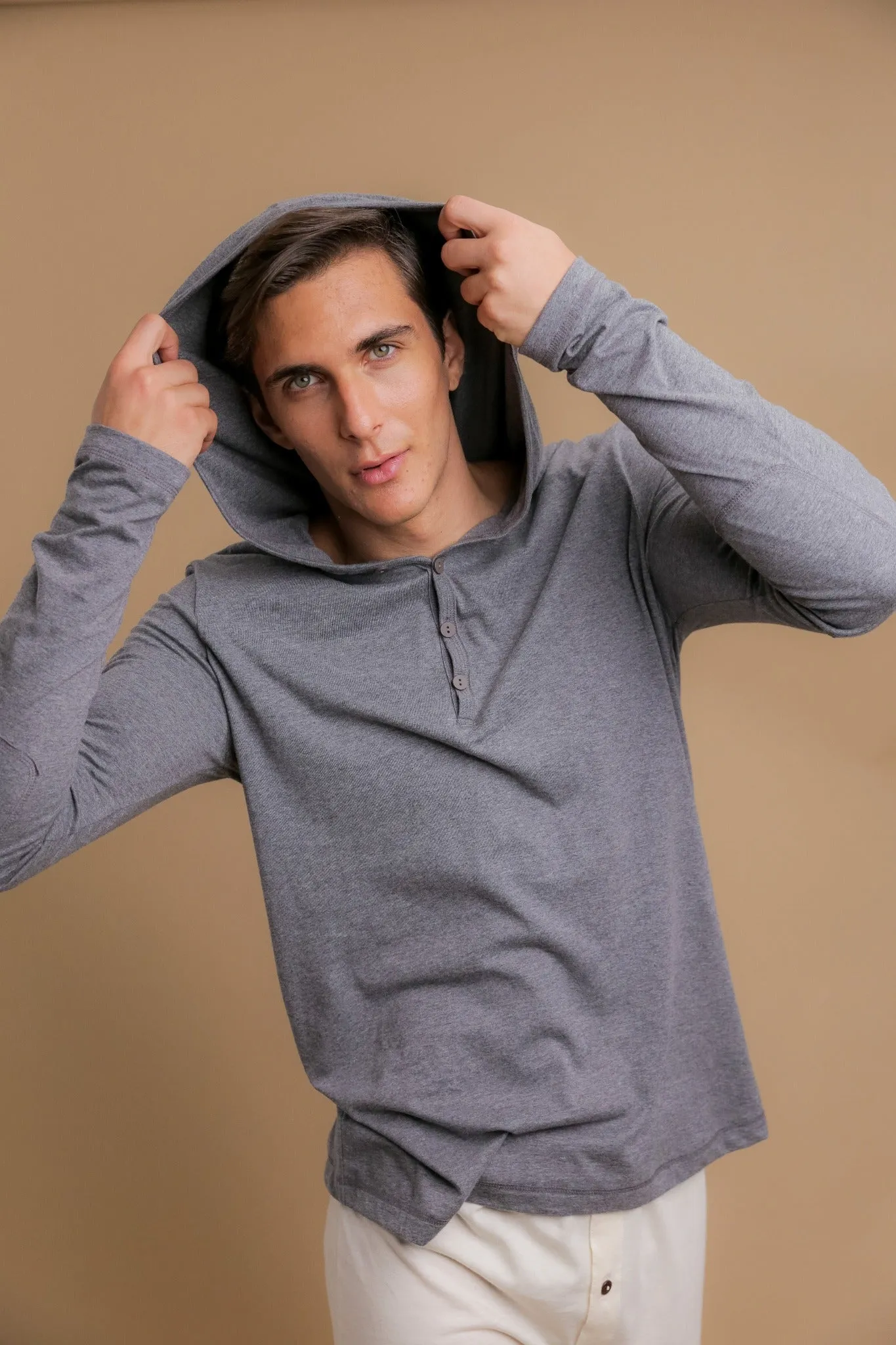 Men's Long Sleeve Lightweight Jersey Hoodie