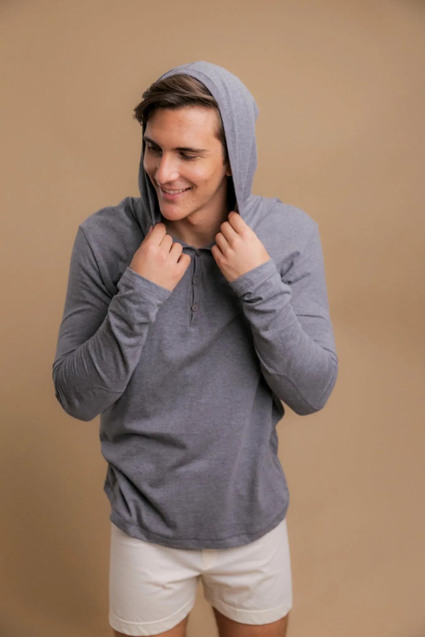 Men's Long Sleeve Lightweight Jersey Hoodie