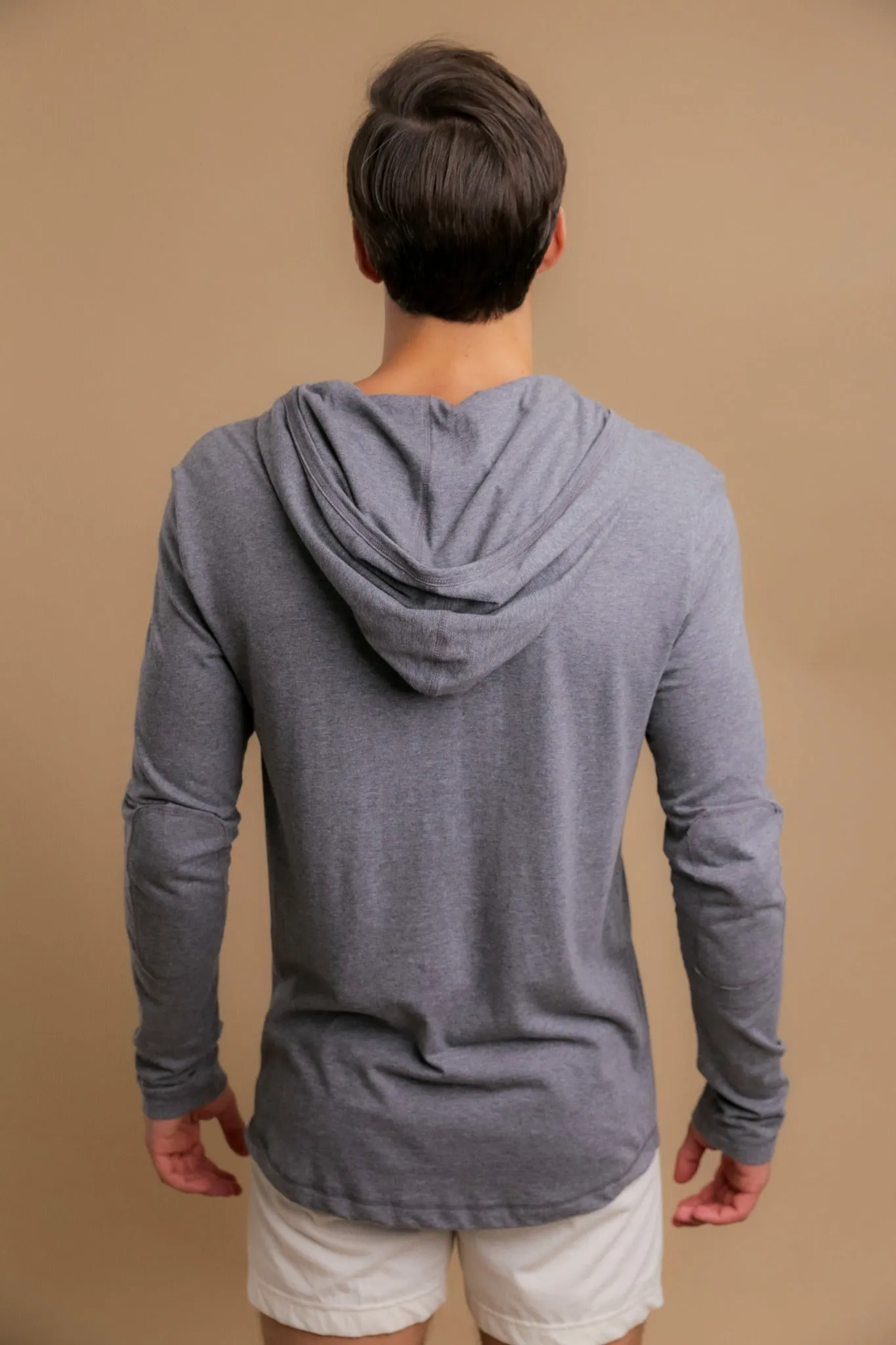 Men's Long Sleeve Lightweight Jersey Hoodie
