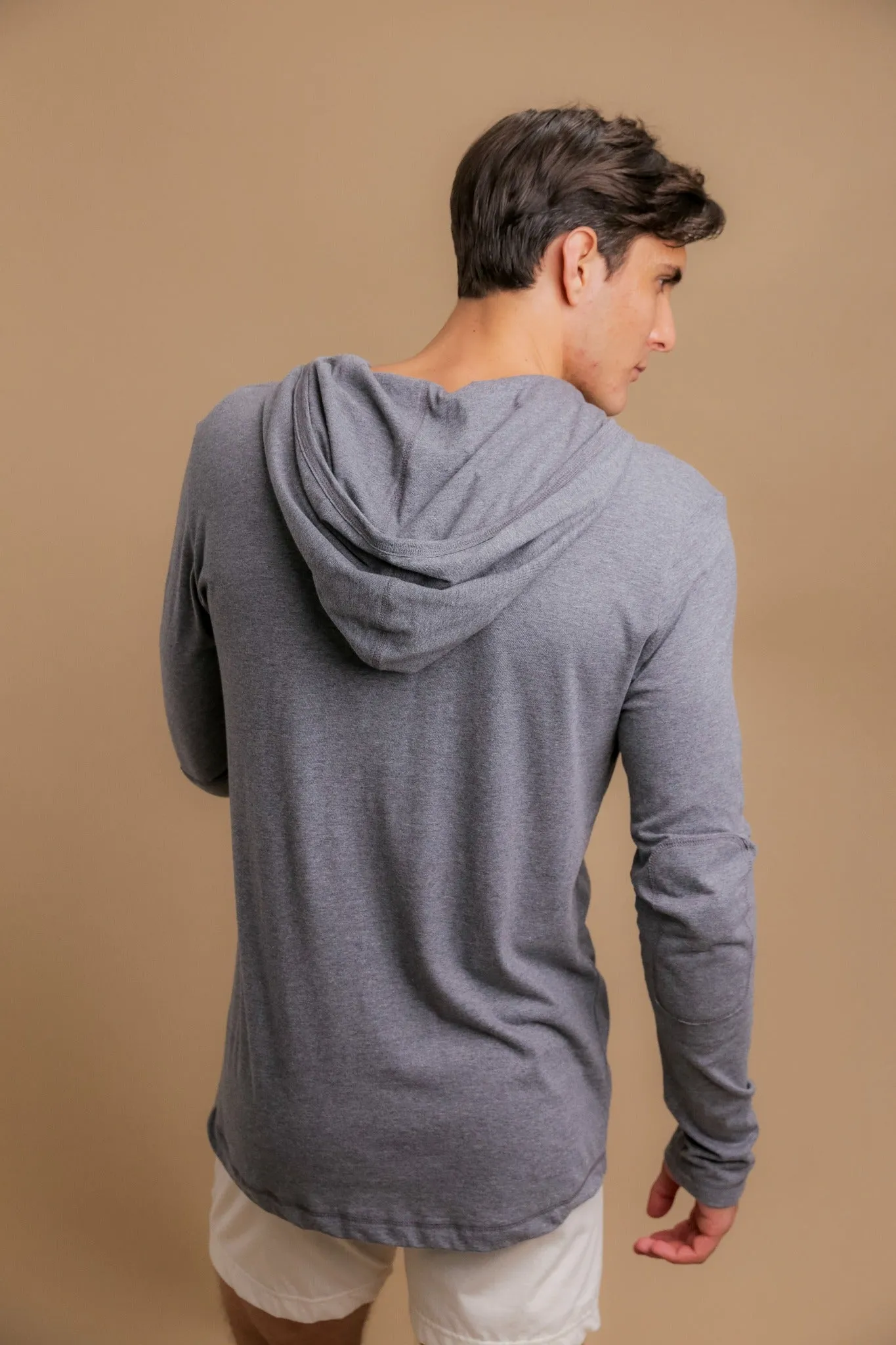 Men's Long Sleeve Lightweight Jersey Hoodie