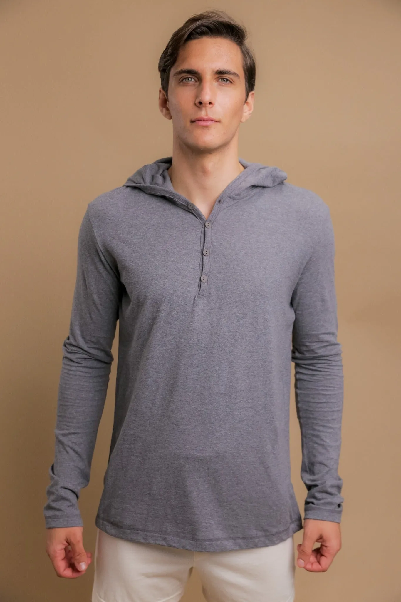 Men's Long Sleeve Lightweight Jersey Hoodie