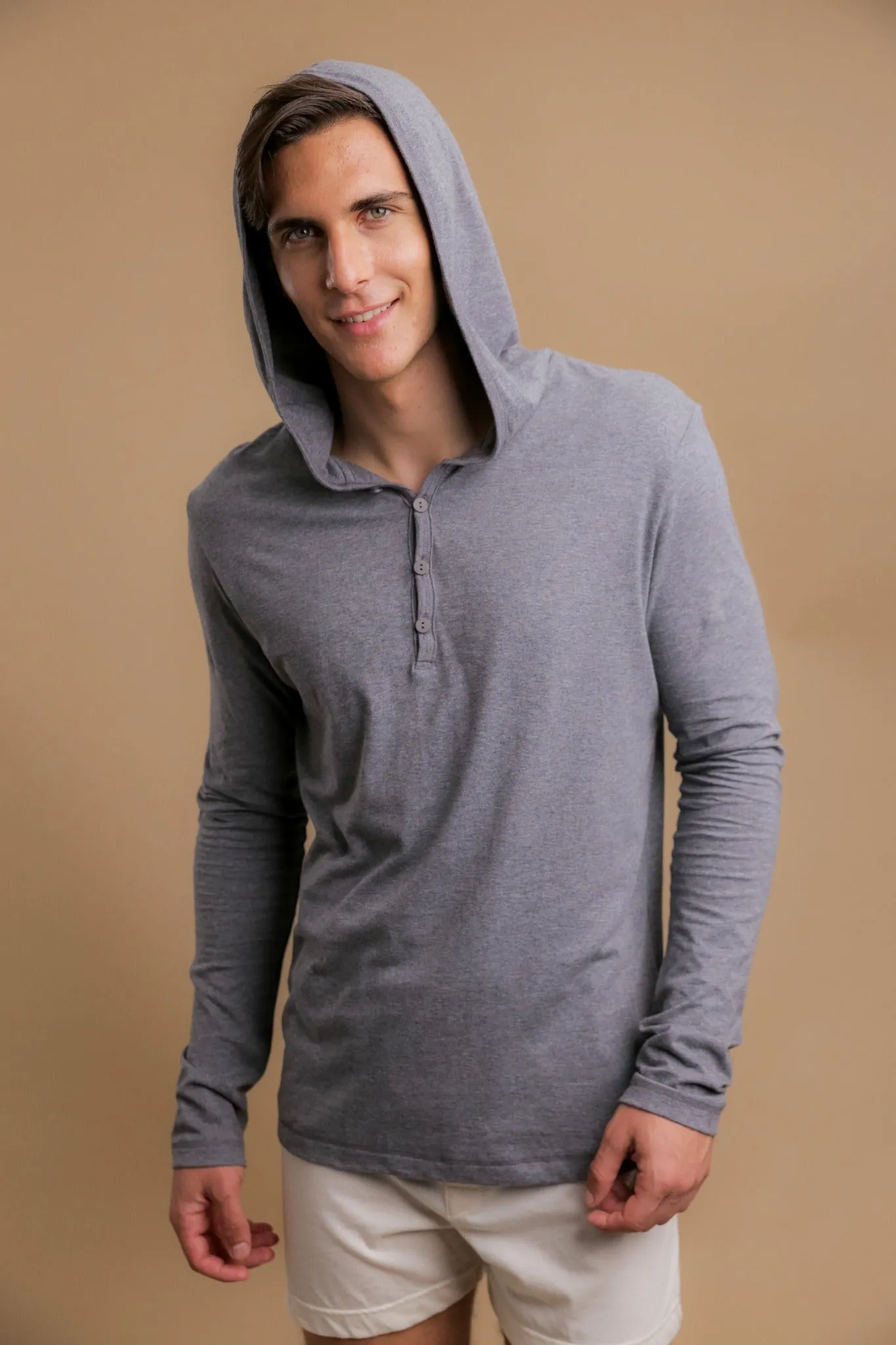 Men's Long Sleeve Lightweight Jersey Hoodie