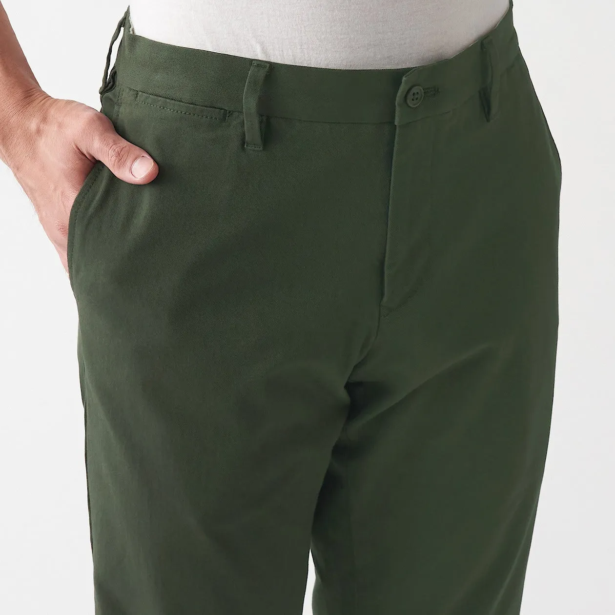 Men's Stretch Chino Slim Fit Pants (L 32inch / 82cm)