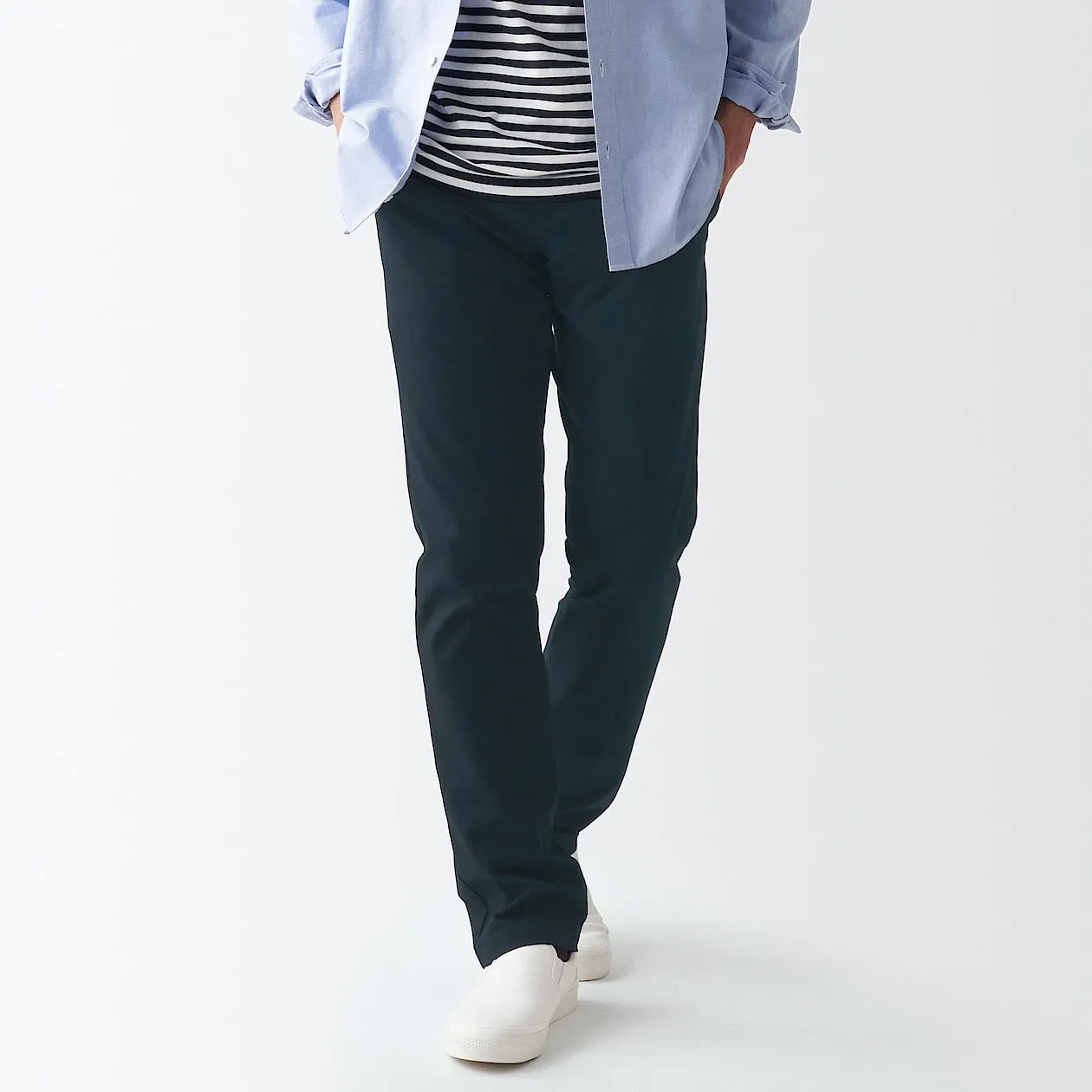 Men's Stretch Chino Slim Fit Pants (L 32inch / 82cm)
