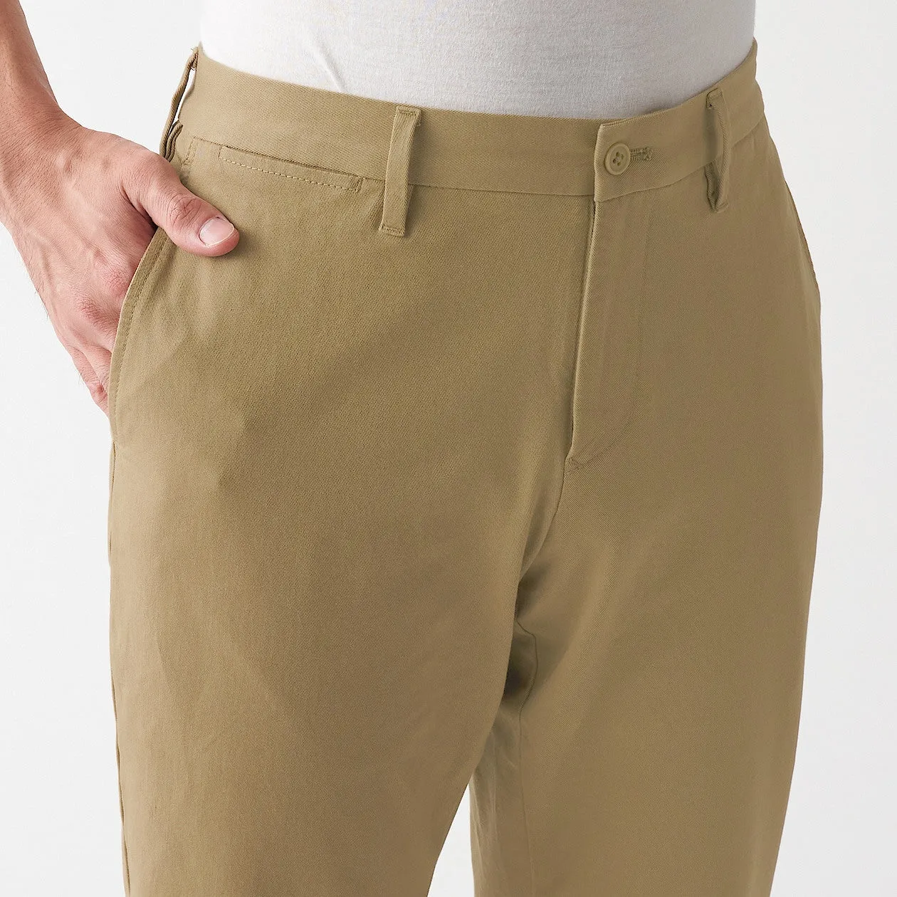 Men's Stretch Chino Slim Fit Pants (L 32inch / 82cm)