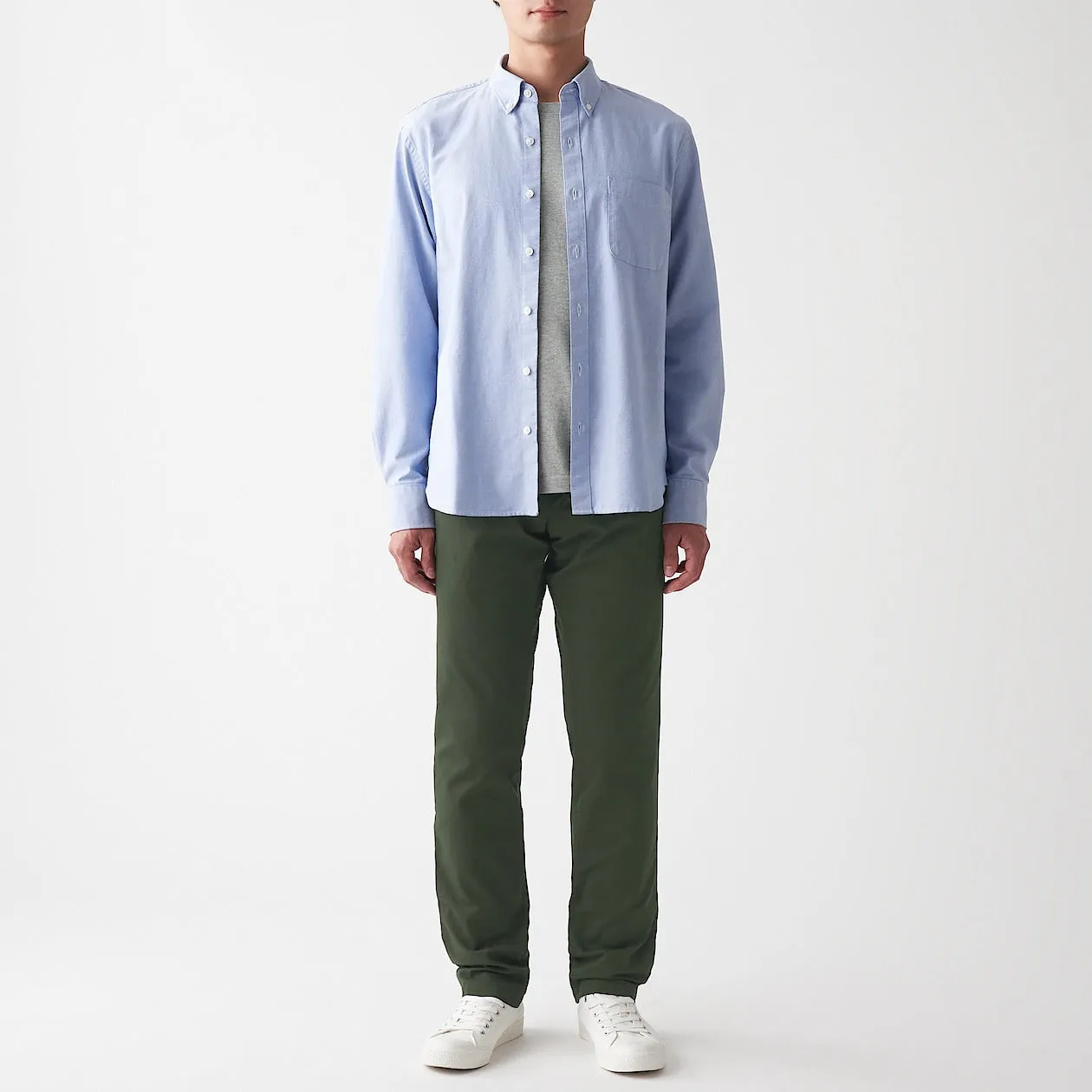 Men's Stretch Chino Slim Fit Pants (L 32inch / 82cm)