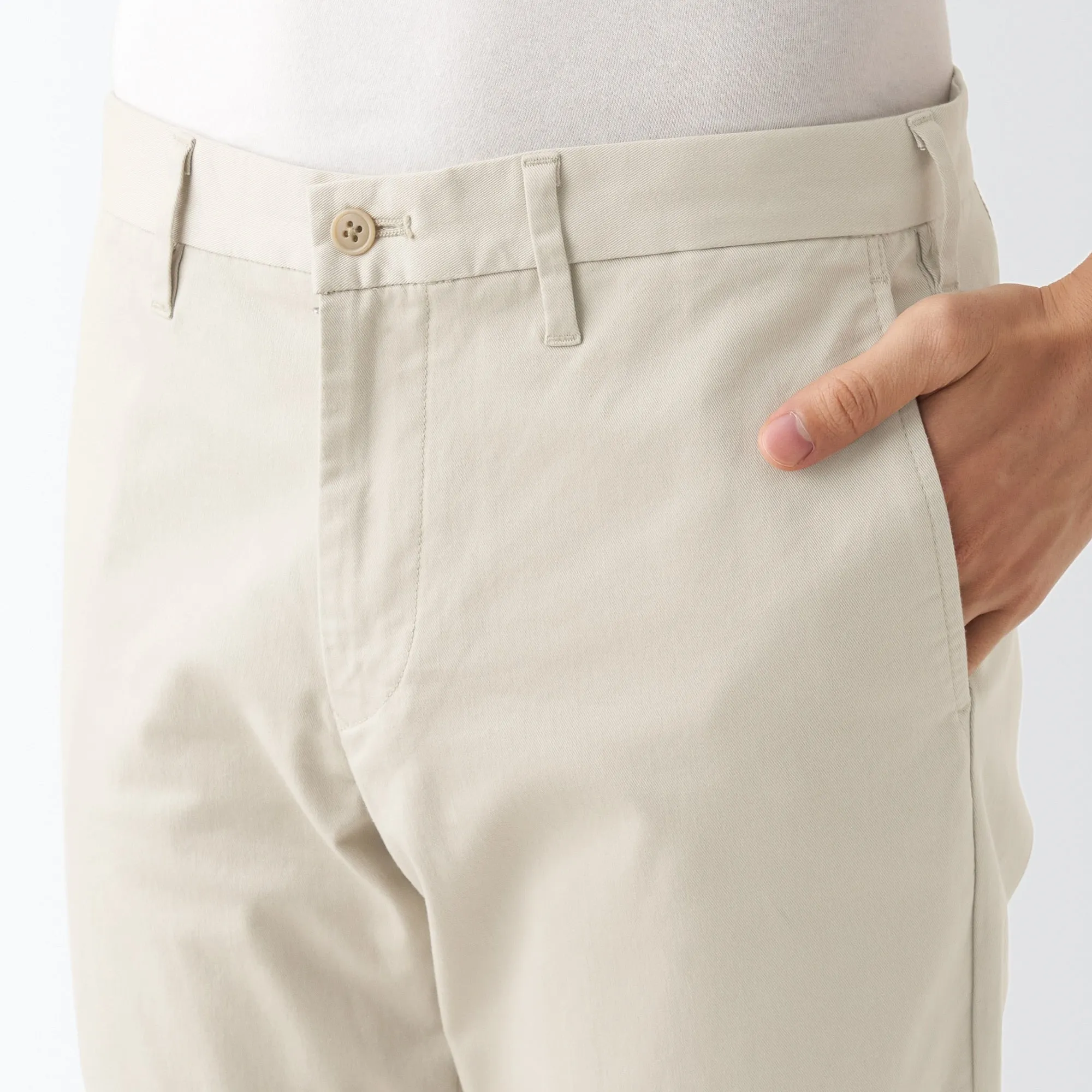 Men's Stretch Chino Slim Fit Pants (L 32inch / 82cm)