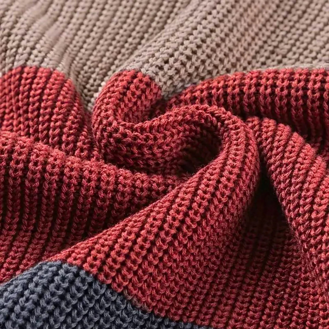 Mia - Pull chaud à blocs de couleurs