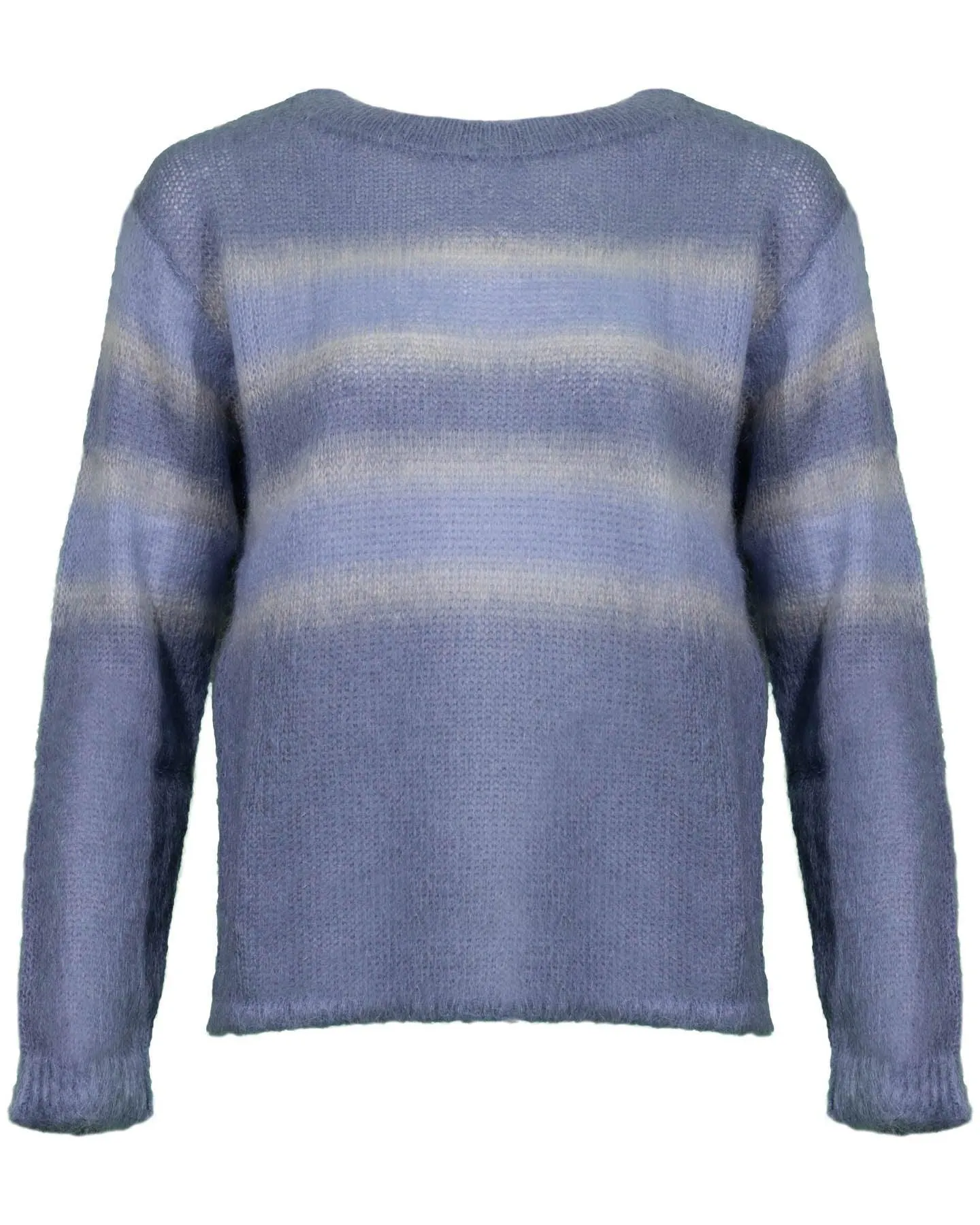 Mohair Wide Stripe Pullover