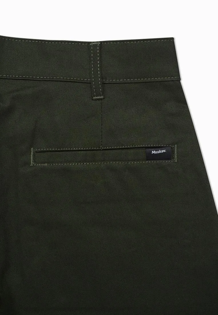 Moskav Garner Olive Chino Regular Work Pants