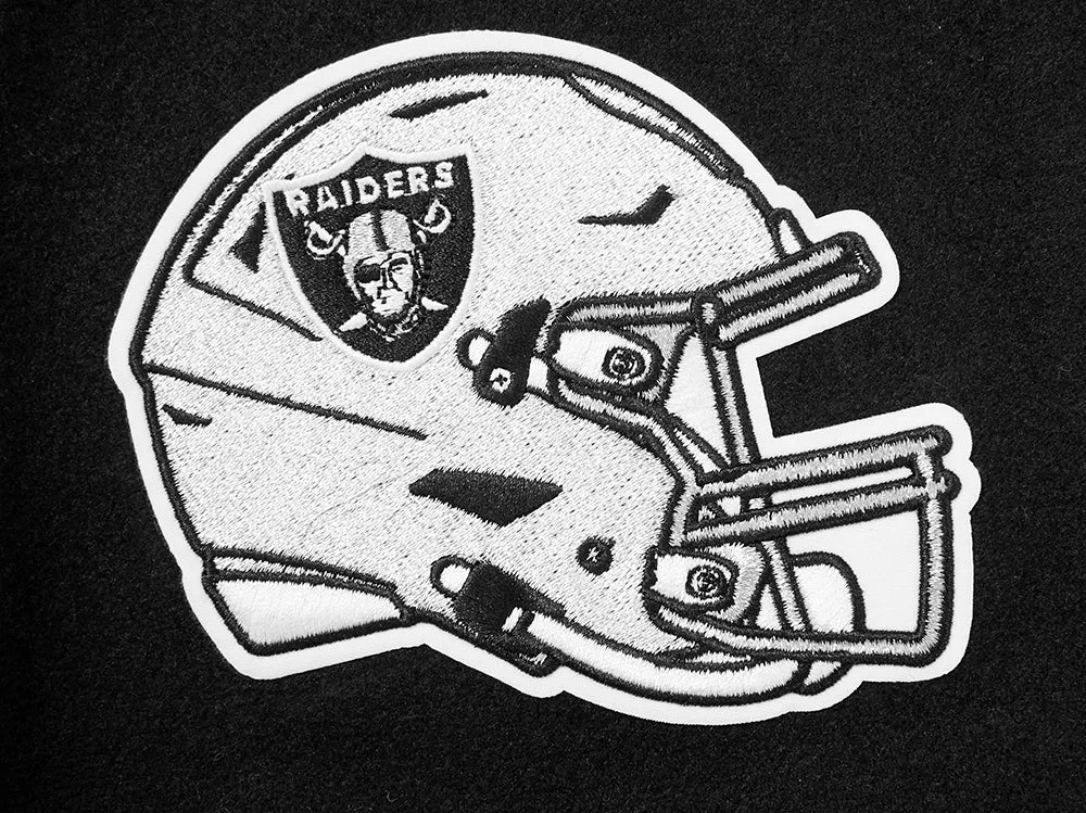 NFL LAS VEGAS RAIDERS CLASSIC WOOL WOMEN'S VARSITY JACKET | NFL LEATHER JACKET