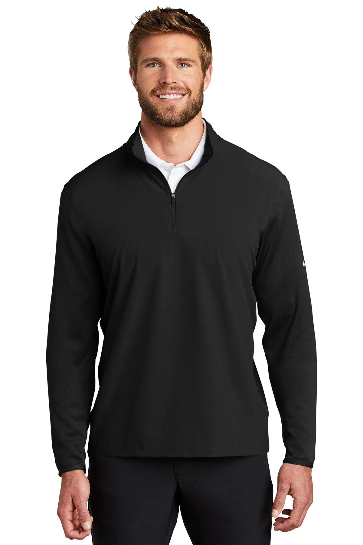Nike Dri-FIT Fabric Mix Custom Quarter Zip Cover-Ups, Black