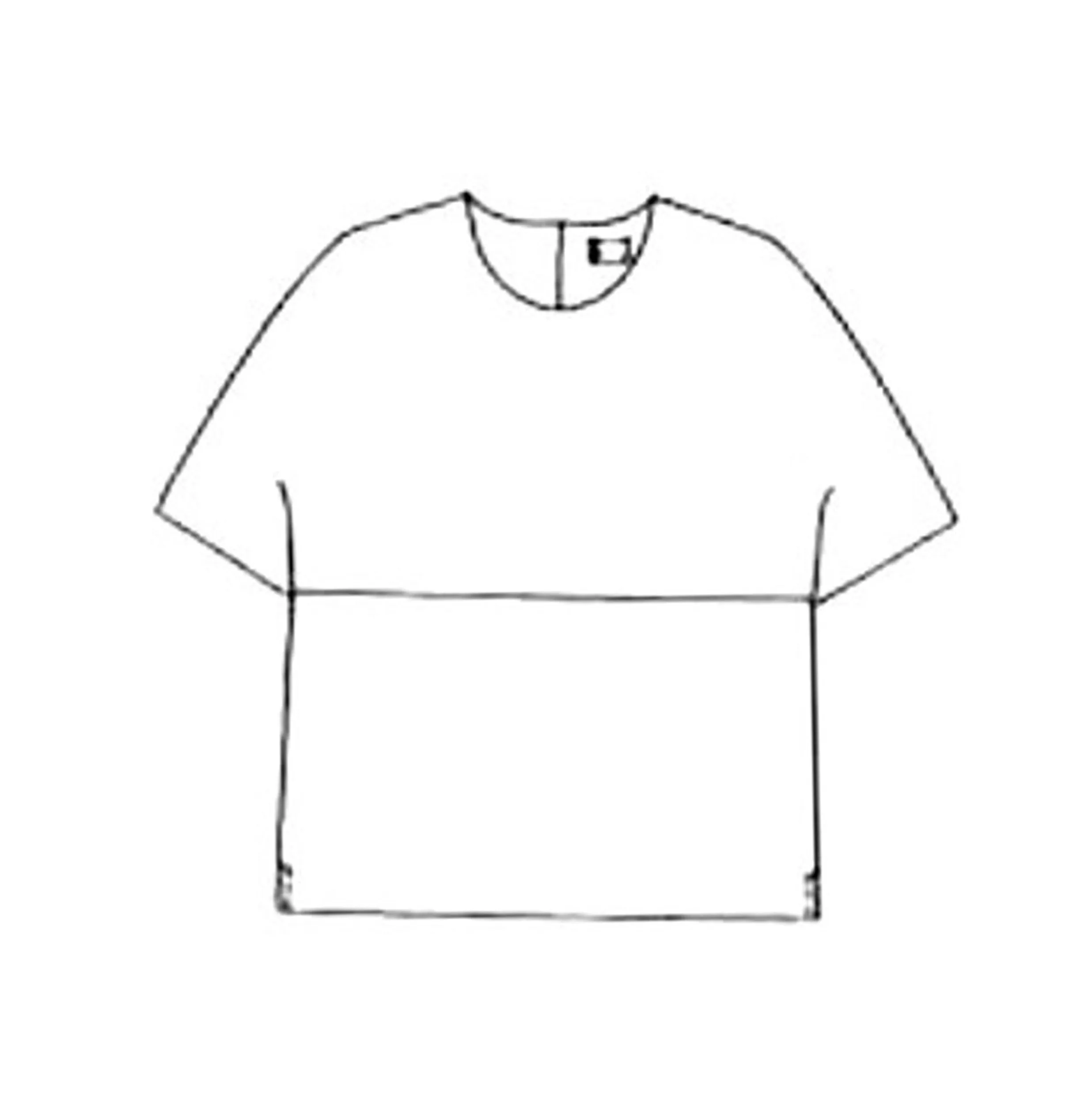 NUNO Short-Sleeve Top: "Ajiro" (Black, One Size)