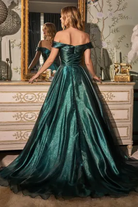 Off-shoulder Organza Ball Gown