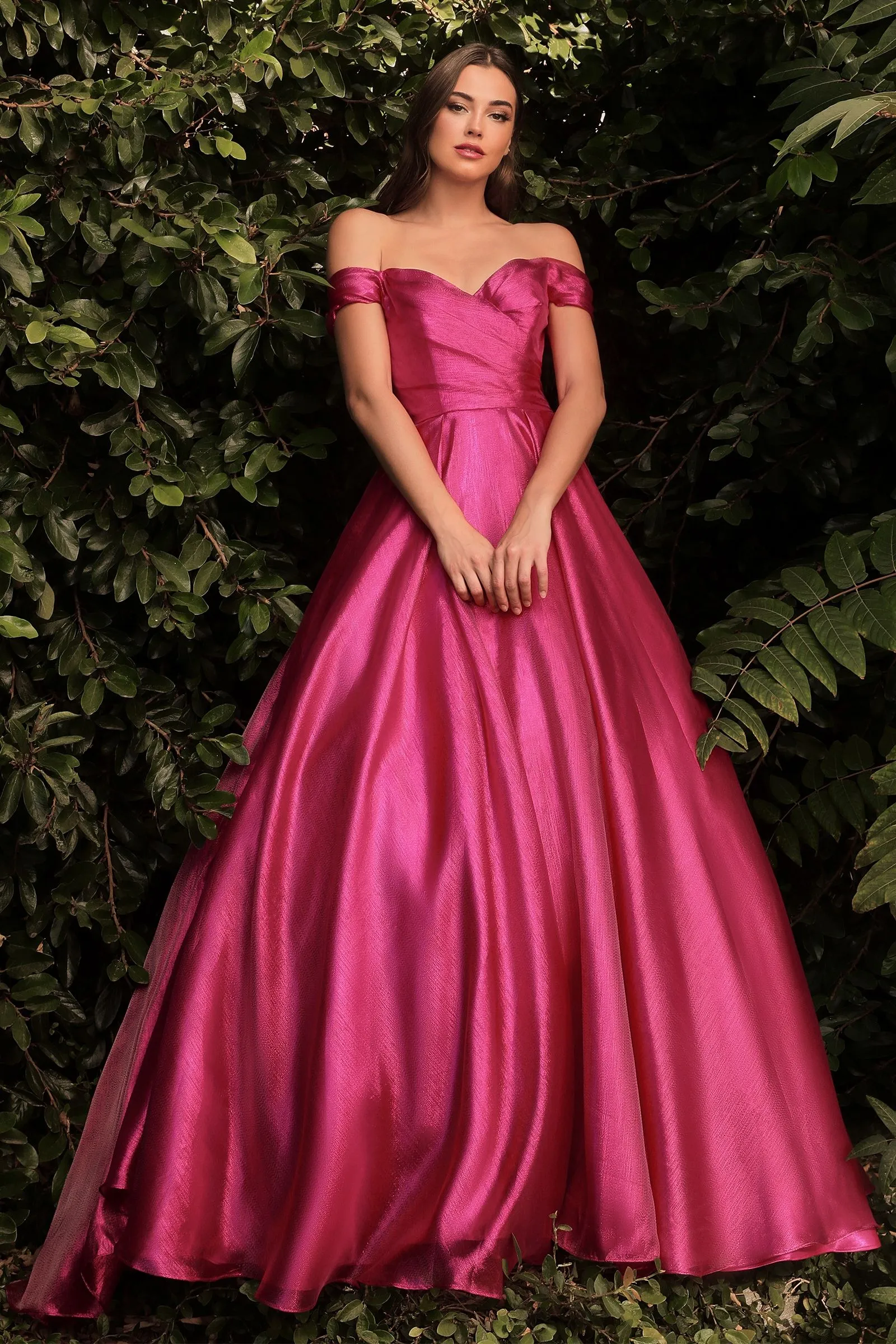 Off-shoulder Organza Ball Gown