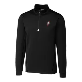 Ohio State Buckeyes Cutter & Buck Traverse Stretch Black 1/4 Zip Jacket