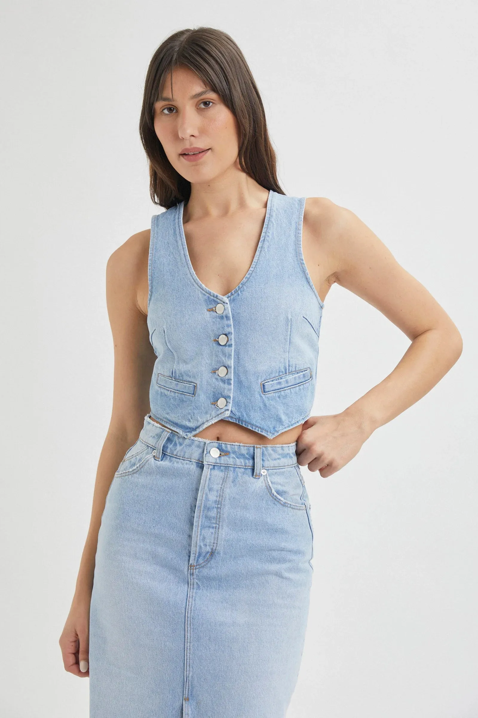 Old Stone Dallas Denim Vest