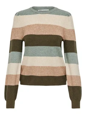 Only Katia - Stribet pullover strik