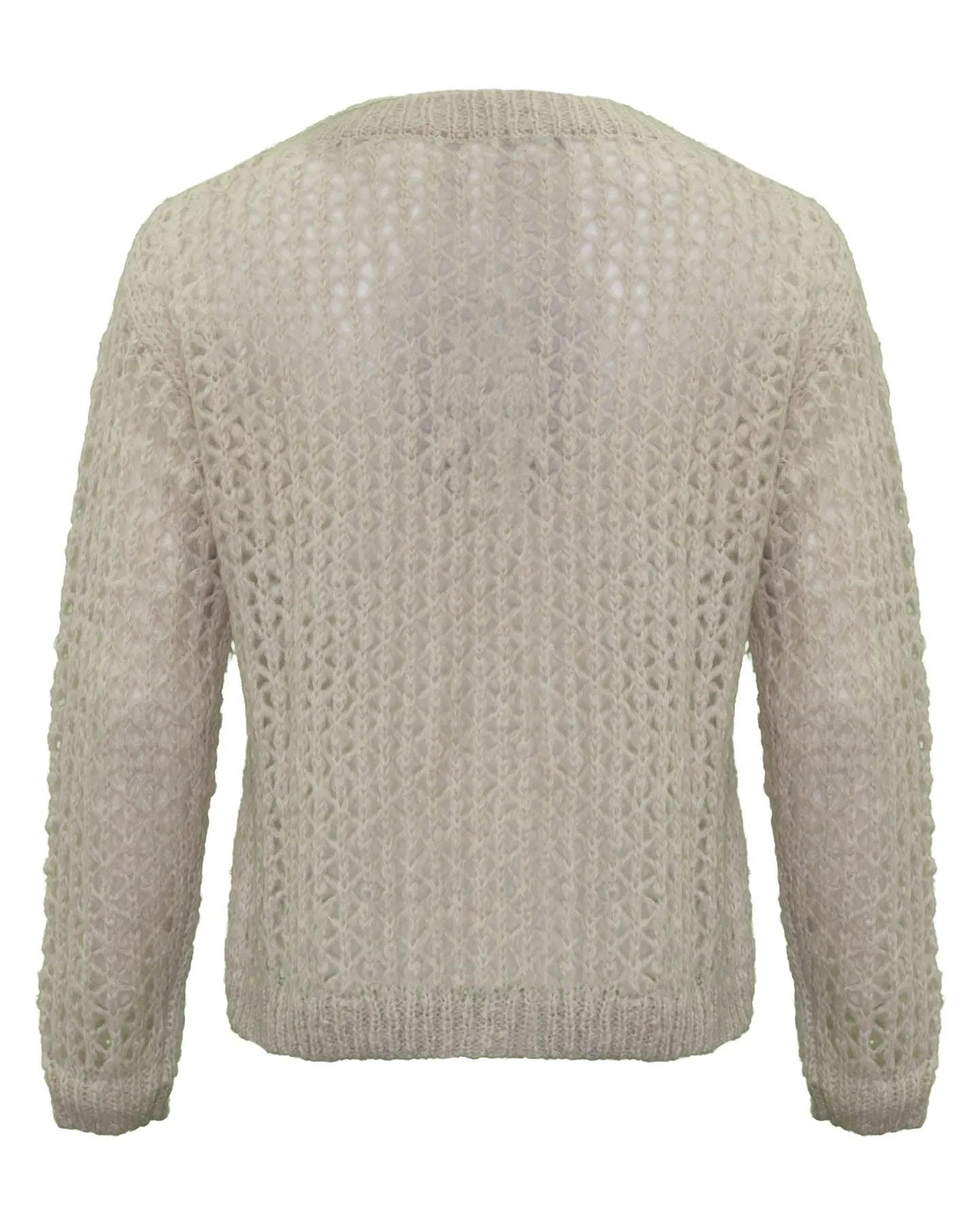 Open Weave Mohair Pullover