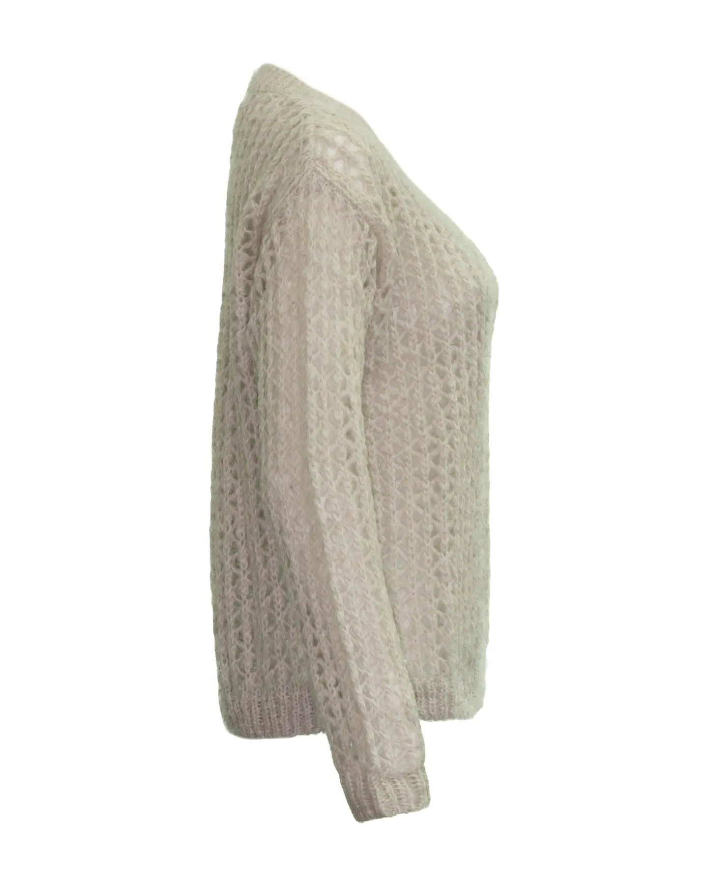 Open Weave Mohair Pullover