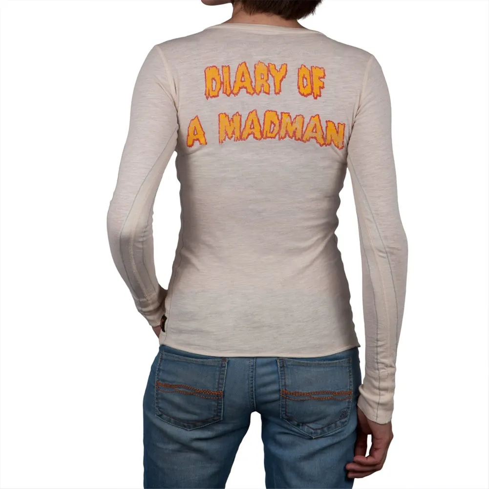 Ozzy Osbourne - Retro Logo Juniors Premium Long Sleeve Henley