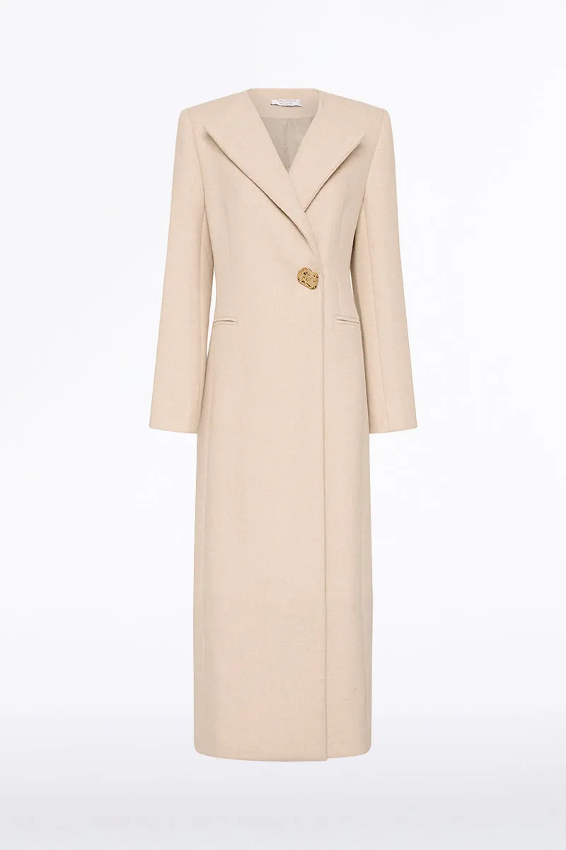 PEARL ITALIAN WOOL COAT