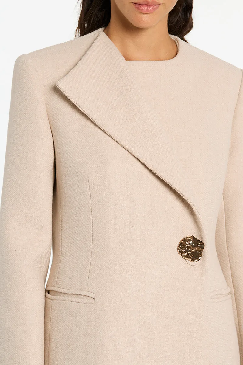 PEARL ITALIAN WOOL COAT