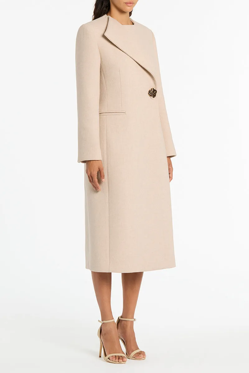 PEARL ITALIAN WOOL COAT