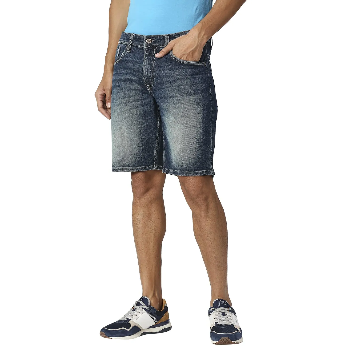Pepe Jeans Men's Chino Shorts (PM207216Q03_Dark Used
