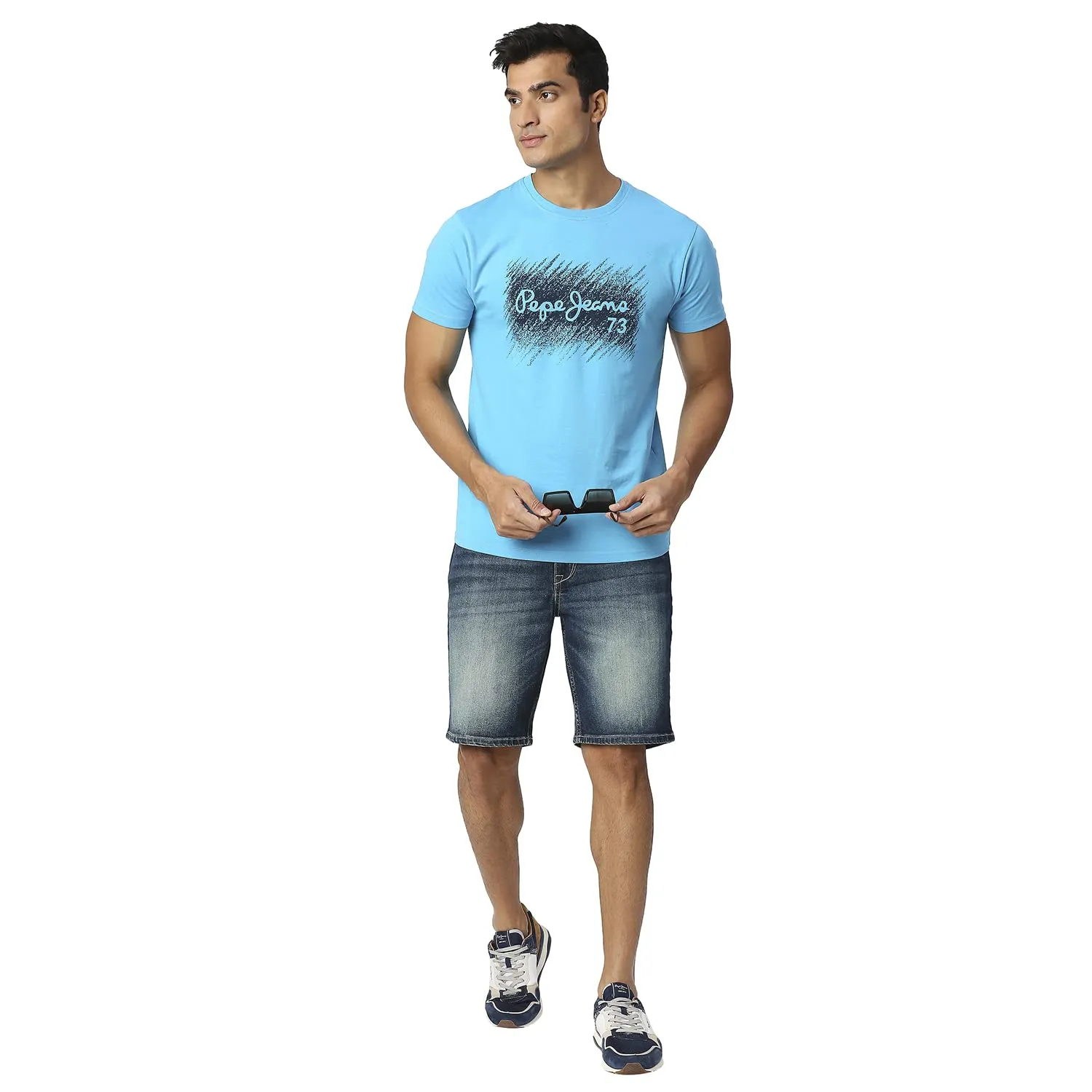 Pepe Jeans Men's Chino Shorts (PM207216Q03_Dark Used
