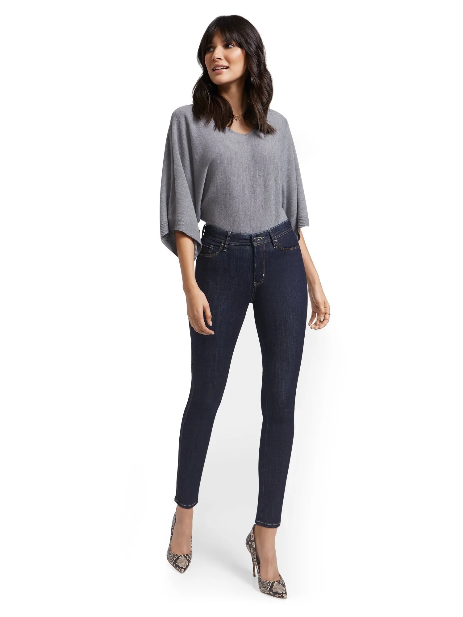 Petite Lexi High-Waisted Super-Skinny Jeans